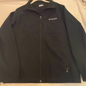 Black Columbia rain jacket , size medium